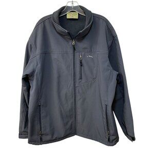 Rustic Ridge Men's Soft Shell Hunter's Full Zip Fleece Jacket Men’s XXL Gray